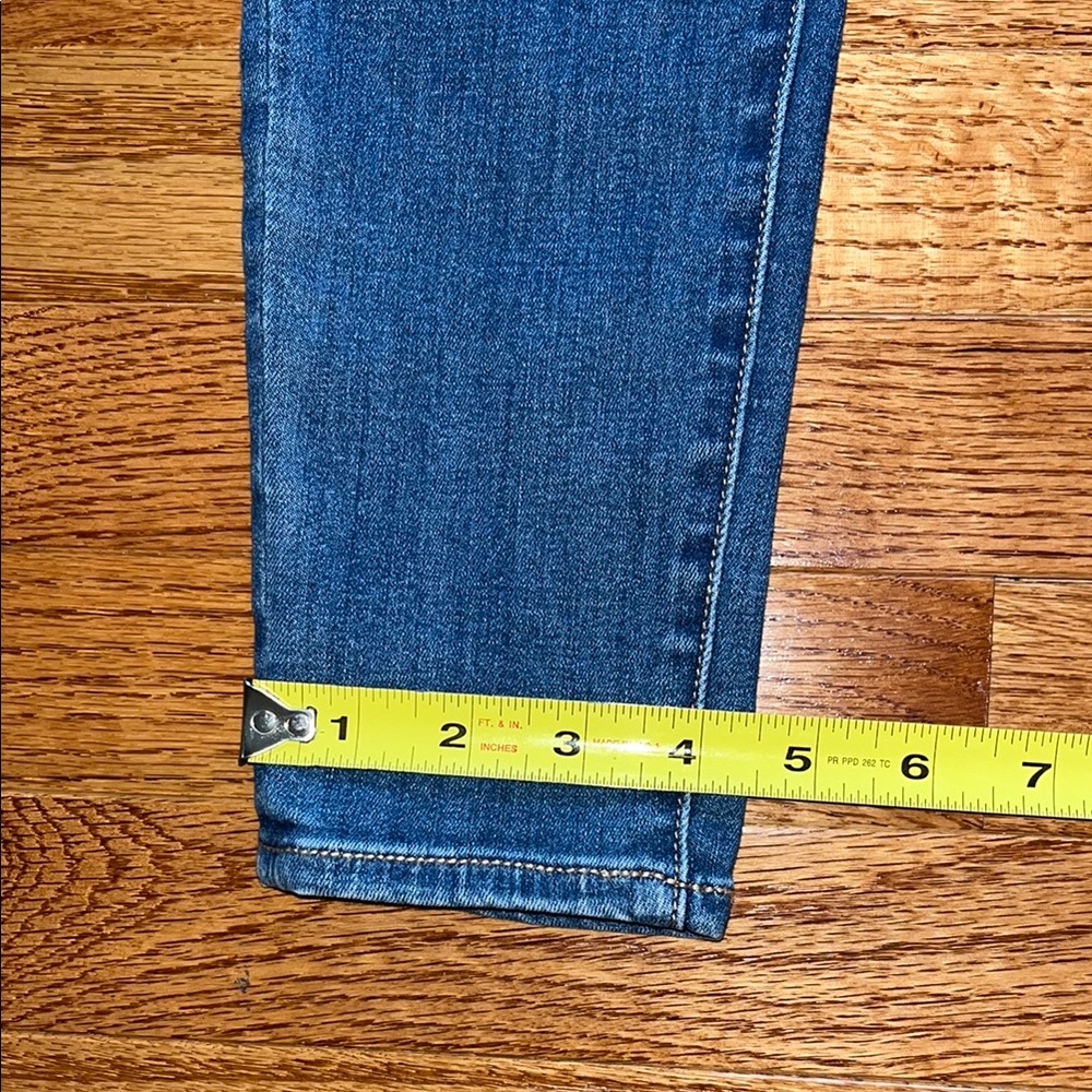 American Eagle Outfitters Blue Skinny Jeans Mid-Rise Stretch - Picture 4 of 13